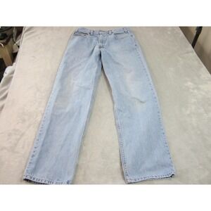 Vintage Levis 550 Jeans Mens 36x34 Light Wash Blue Denim Relaxed Fit Tapered Leg